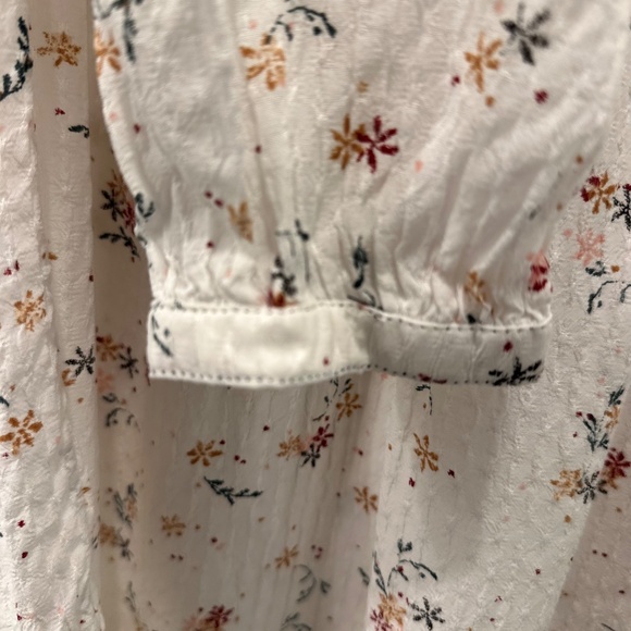 Fat Face White Floral Blouse sz 8 - Picture 4 of 5